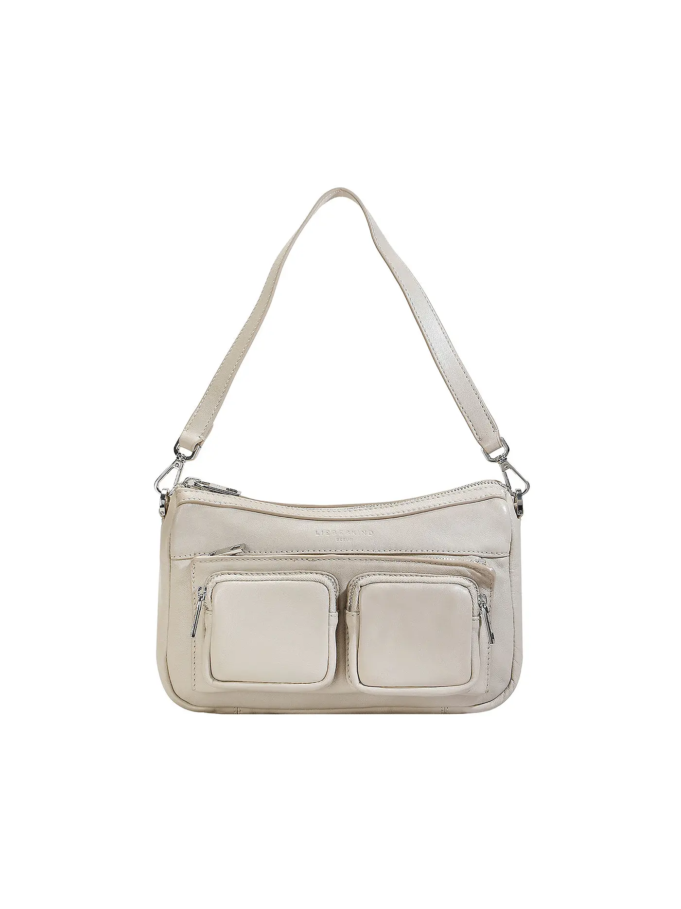 LIEBESKIND BERLIN | Ledertasche - Hobo Bag MAIA Small | creme
